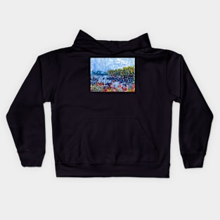 Mangroves at low tide (3239a-Cropped) Print Kids Hoodie